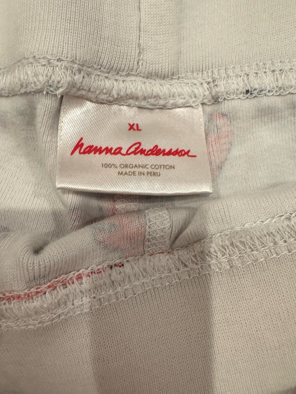 Hanna Anderson Women’s White and Red Crab Print Pajama Short Set size XL - Picture 4 of 7